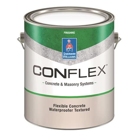 ConFlex Flexible Concrete Waterproofer provides a slip-resistent, breathable finish designed to protect concrete surfaces from water intrusion. . Conflex concrete paint